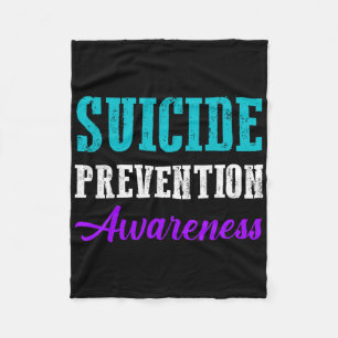 World Suicide Prevention Day Suicide Awareness Fleece Blanket