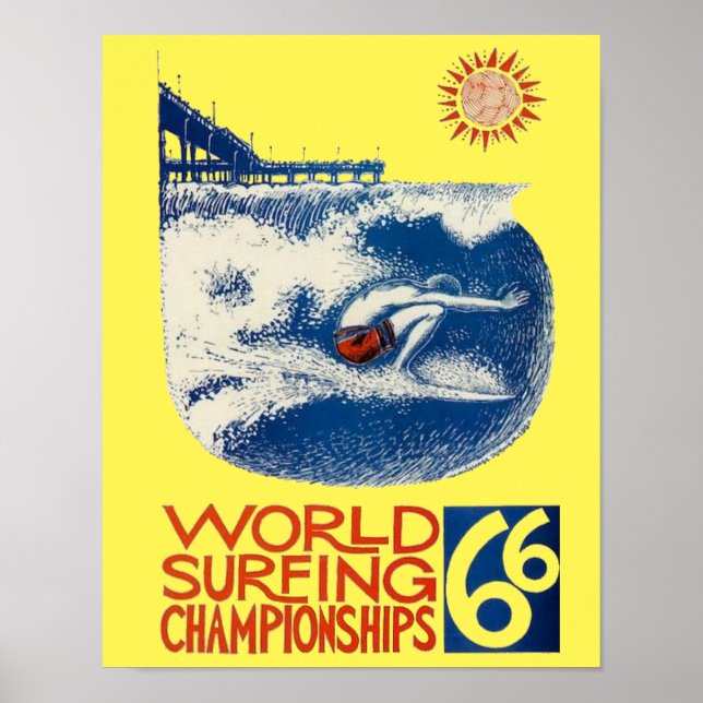 World Surfing Championships 66’ Surf Poster (Front)