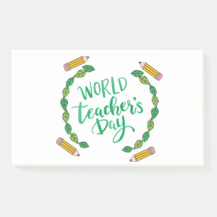 world teachers day post-it notes