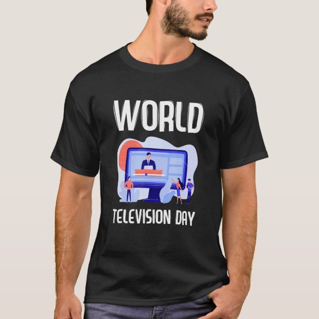 World Television Day United Nations T-Shirt (Front)