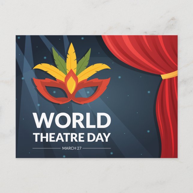 World Theatre Day Postcard (Front)