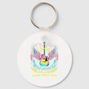 World Tour Autism I Rock The Spectrum Mom Inclusio Key Ring
