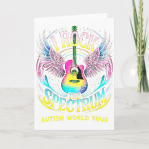 World Tour Autism I Rock The Spectrum Mum Inclusio Card