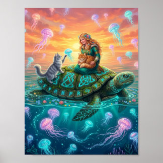 world tour turtle  poster