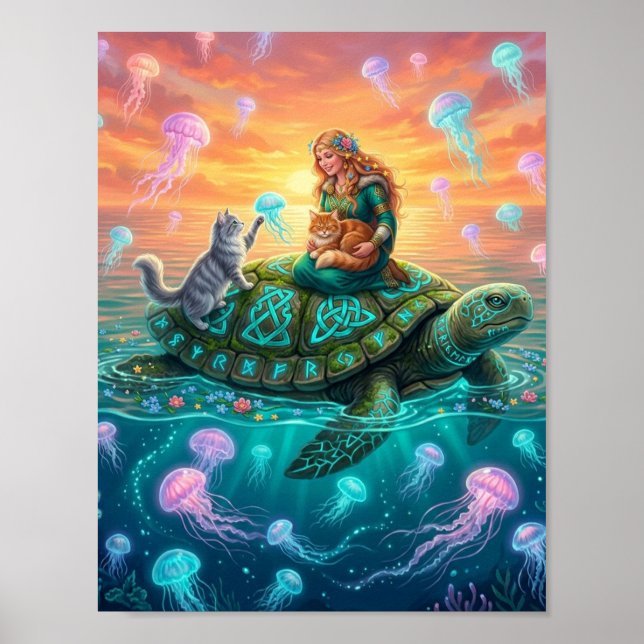 world tour turtle  poster (Front)