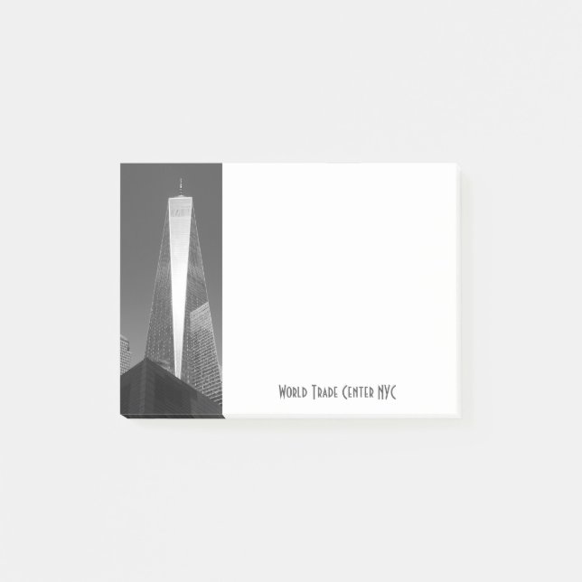 World Trade Center NYC in Gray Post-it Notes (Front)