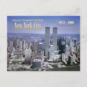 World Trade Centre and NYC skyline Postcard