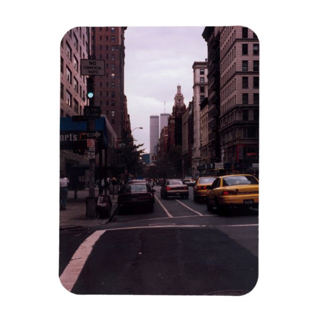 world trade centre from the street magnet (Vertical)