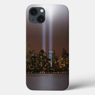 World trade centre tribute in light in New York. iPhone 13 Case