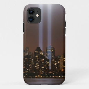 World trade centre tribute in light in New York. iPhone 11 Case