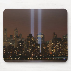 World trade centre tribute in light in New York. Mouse Pad