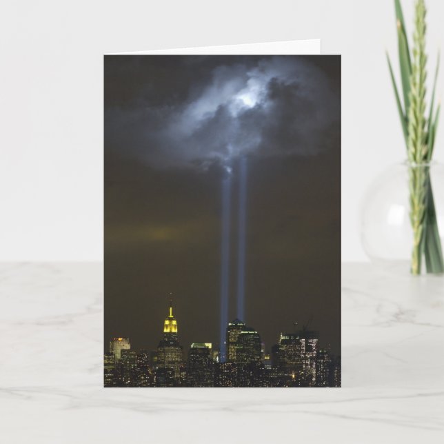 World Trade Centre Tribute Light Card (Front)