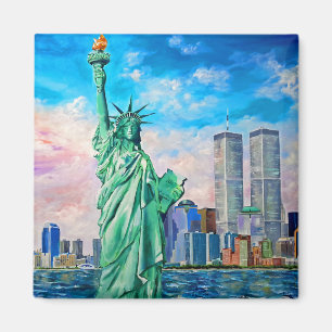 World Trade Centre Twin Towers, NYC Art by Galina Magnet