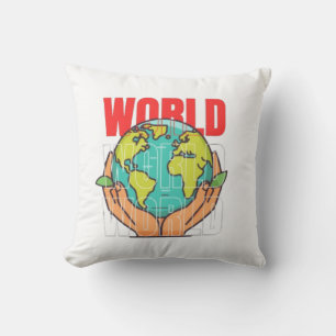 World – Travel Adventure Globe Design Cushion
