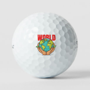 World – Travel Adventure Globe Design Golf Balls