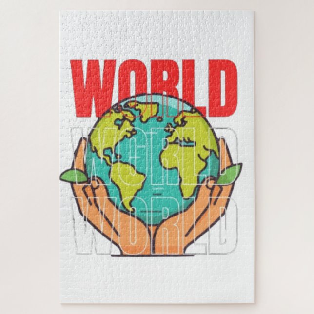 World – Travel Adventure Globe Design Jigsaw Puzzle (Vertical)