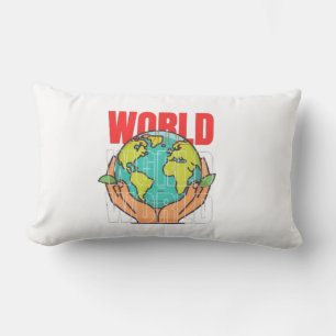 World – Travel Adventure Globe Design Lumbar Cushion