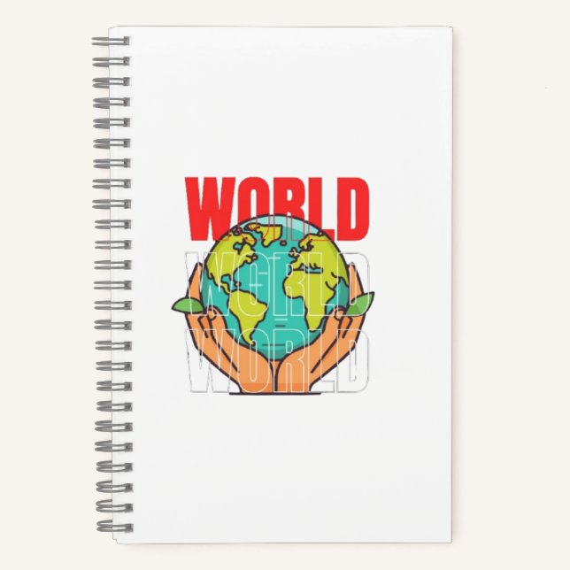 World – Travel Adventure Globe Design Notebook (Front)