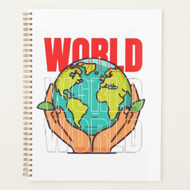 World – Travel Adventure Globe Design Planner (Front)