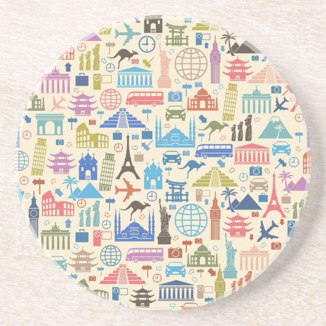 world travel coaster (Front)