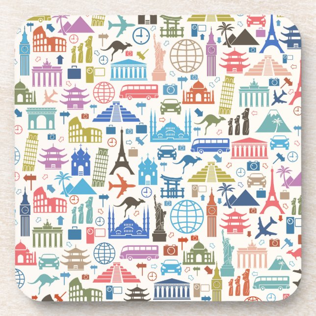 world travel coaster (Front)