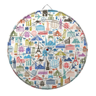 world travel dartboard