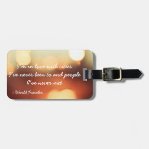 World Traveller 2.0 Luggage Tag
