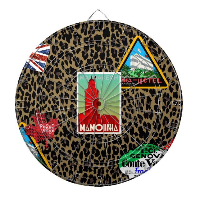 world traveller dartboard (Front)