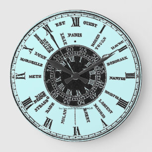"World Traveller" Large Clock