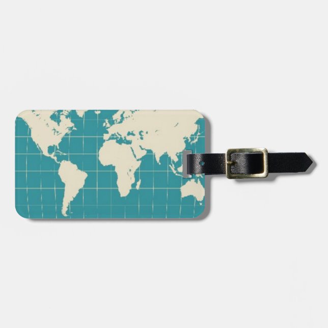 World Traveller Luggage Tag (Front Horizontal)