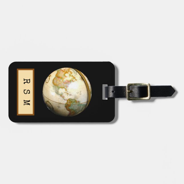 World traveller luggage tag (Front Horizontal)