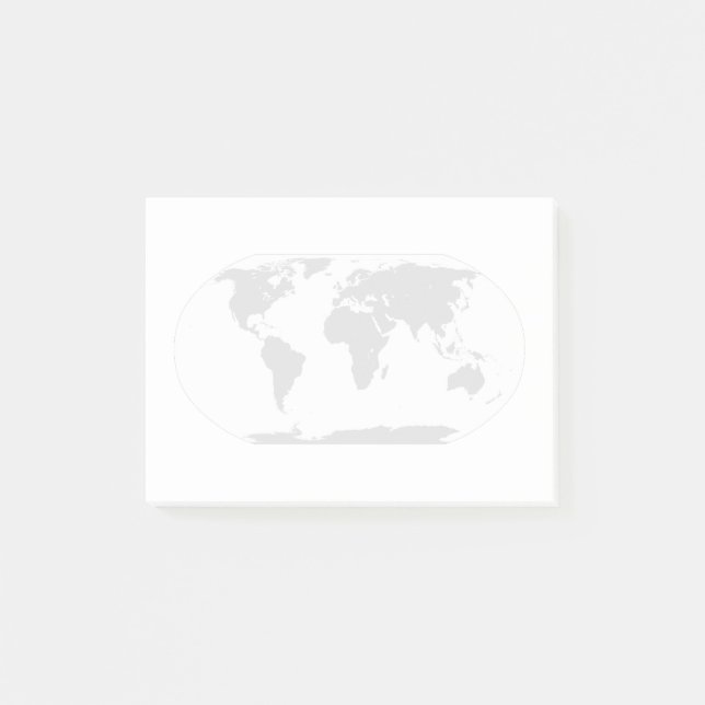 World Traveller Map Post-it Notes (Front)