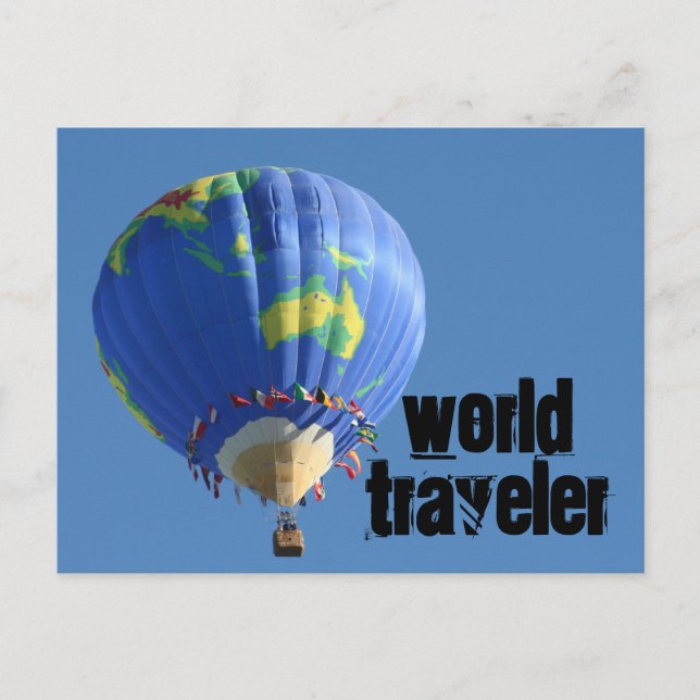 World Traveller Postcard (Front)