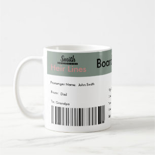 World Traveller Pregnancy Announcement Ticket  Coffee Mug