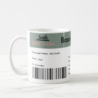 World Traveller Pregnancy Announcement Ticket  Coffee Mug