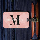 World Traveller Rose Gold Map Custom Monogram Name