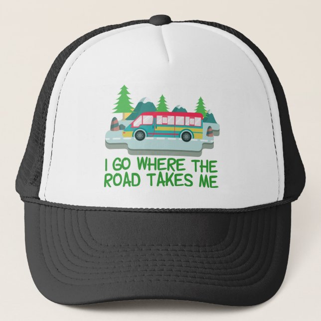 World Traveller RV Camper Trucker Hat (Front)
