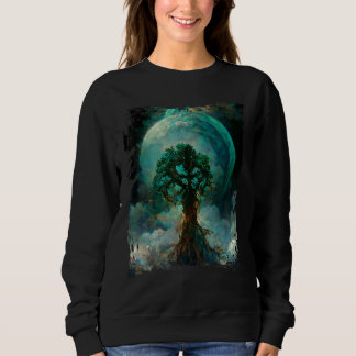 World Tree Yggdrasil Tree of Life Digital Painting Sweatshirt