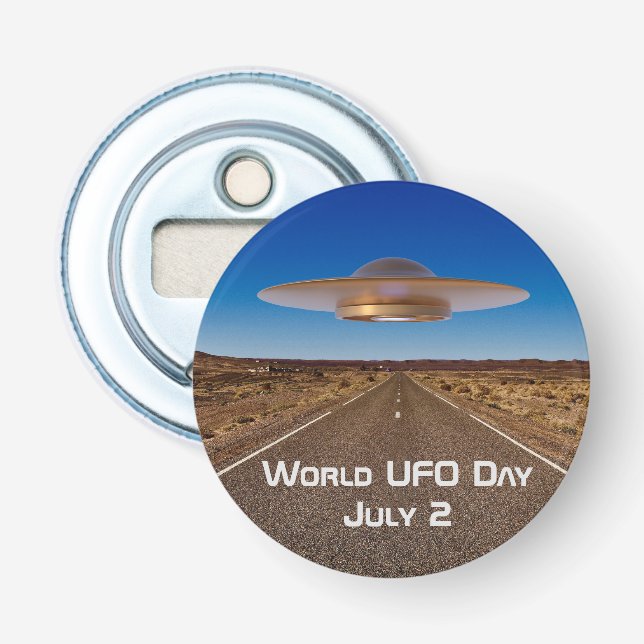World UFO Day Bottle Opener (Front)