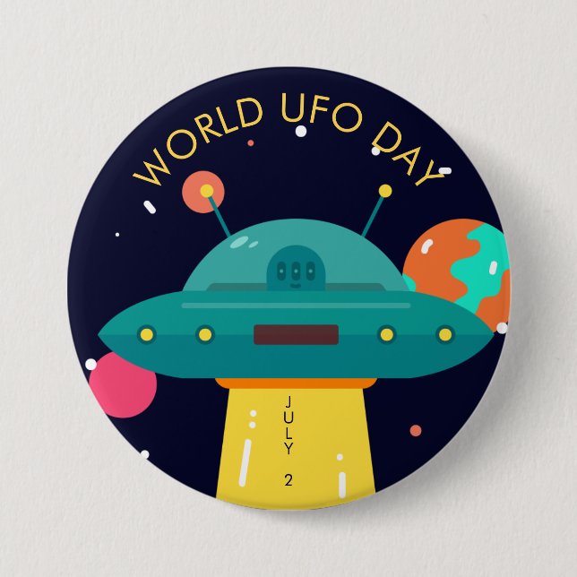 World UFO Day Button (Front)