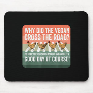 World Vegan Day Chicken Vegetable Plant Based I Ea Mouse Pad