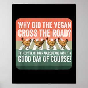 World Vegan Day Chicken Vegetable Plant Based I Ea Poster