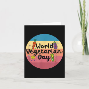 World Vegetable Day Plant Based I Eat Vegans Shirt Card