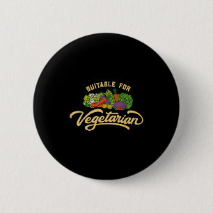 World Vegetable Day Plant Based I Eat Vegans World 6 Cm Round Badge
