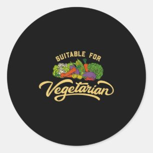 World Vegetable Day Plant Based I Eat Vegans World Classic Round Sticker