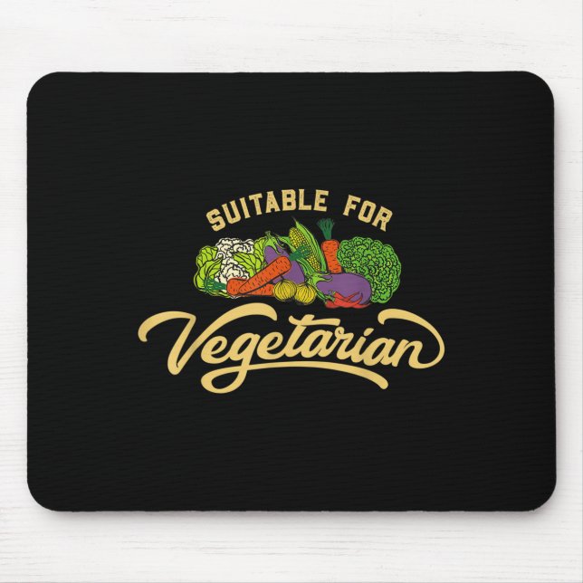 World Vegetable Day Plant Based I Eat Vegans World Mouse Pad (Front)