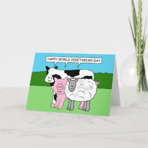 World Vegetarian Day October 1st Card