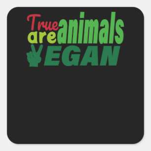 world vegetarian day square sticker