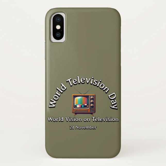 World Vision on Television. Television Day. Case-Mate iPhone Case (Back)
