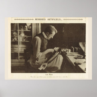 World War 1, France, Making prosthetics Poster